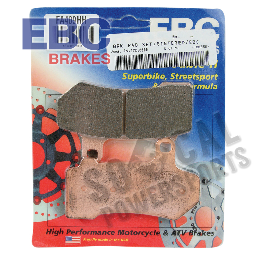 EBC - EBC Double-H Sintered Brake Pads - FA409HH