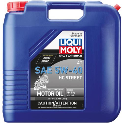Liqui Moly - Liqui Moly 4T HC Street Motor Oil - 5W-40 - 20L. - 20416