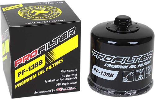 Pro Filter - Pro Filter Premium Oil Filter - Black - PF-138B