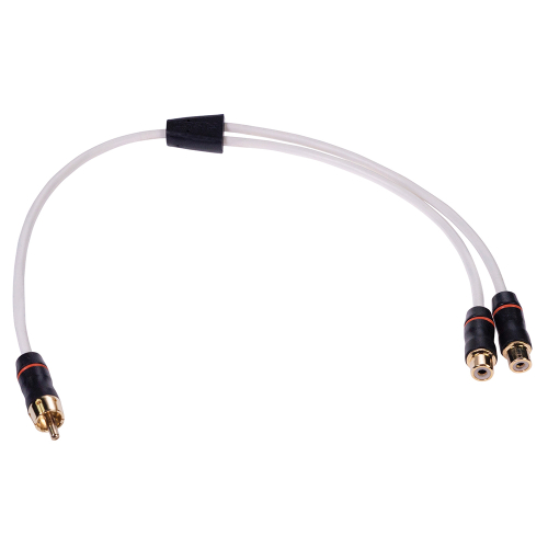 FUSION - FUSION Performance RCA Cable Splitter - 1 Male to 2 Female - .9&#39;
