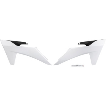 UFO Plastics - UFO Plastics Replacement Radiator Covers - White/Black - KT05011#042
