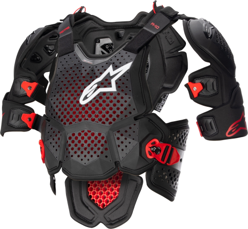 Alpinestars - Alpinestars A-10 V2 Roost Guard - 6700523-1431-XXL - Anthracite/Black/Red - XL-2XL