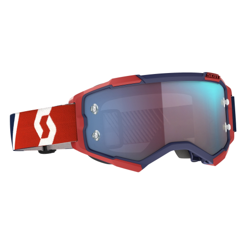 Scott USA - Scott USA Fury Goggles - 272828-1228349 - Red/Blue / Blue Chrome Works Lens - OSFM