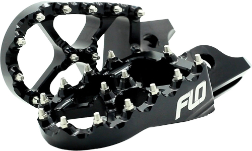 Flo Motorsports - Flo Motorsports Pro Series Foot Peg - Black - FPEG-795-3BLK