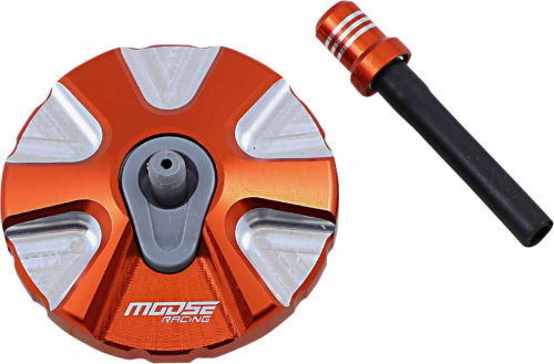Moose Racing - Moose Racing Colored Gas Caps - Aluminum - Orange - T03-5111O