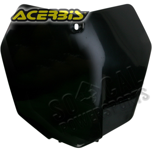 Acerbis - Acerbis Front Number Plate - Black - 2314230001