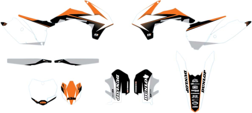 DCOR - DCOR COR 9 KTM Race Complete Graphics Kit - White - 20-30-205