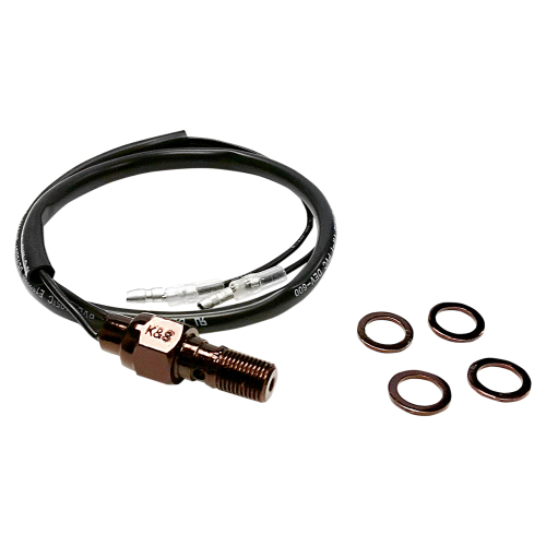 K&S Technologies - K&S Technologies Hydraulic Brake Light Switch - 10mm x 1.25mm Single Bleed (Black) - 12-0010B