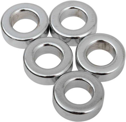 Drag Specialties - Drag Specialties Chrome Steel Spacers - 3/8in. x 1/4in. - MPB514