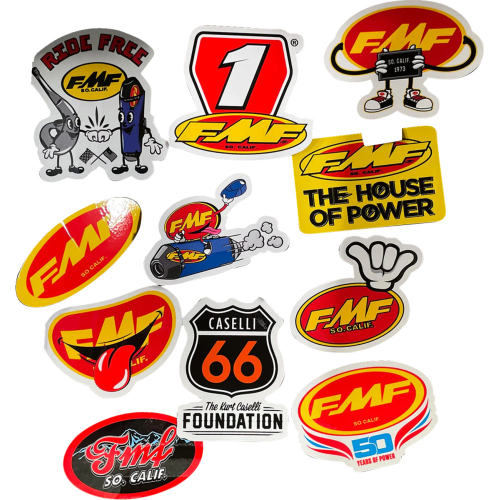FMF Racing - FMF Racing Sticker Go Fast Have Fun Decal Pack - 012518