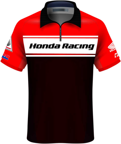 Factory Effex - Factory Effex Honda Team Pit Shirt - 23-85308 - Red/Black - 2XL