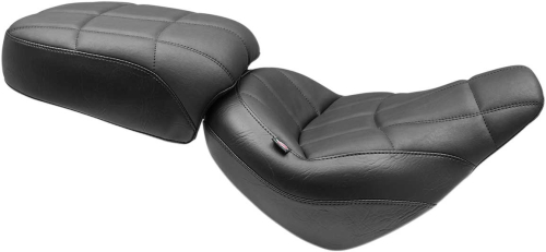 Mustang - Mustang Standard Touring Seat - Cube Stitch - Black - 75160