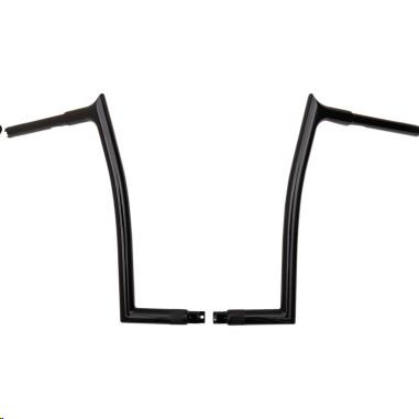 Fat Baggers, Inc. - Fat Baggers, Inc. 1-1/4in. EZ Install Pointed Top Handlebars - Gloss Black - 906016-B
