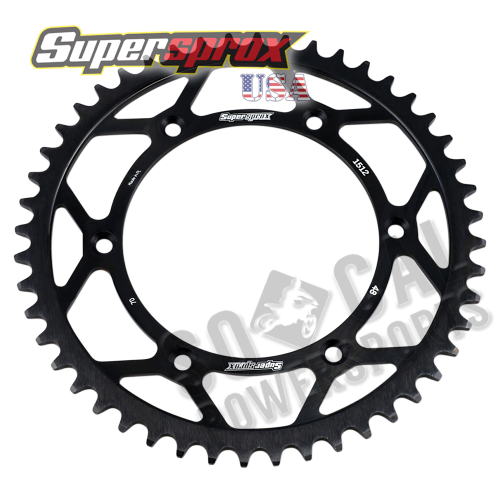 Supersprox - Supersprox Steel Rear Sprocket - 48T - RFE-1512-48-BLK
