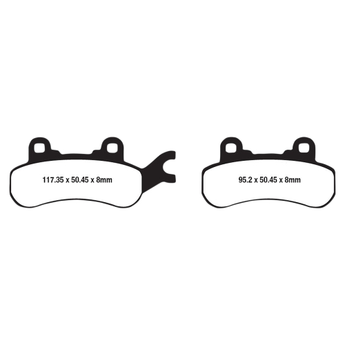 EBC - EBC R Series Long Life Sintered Brake Pads - FA682R