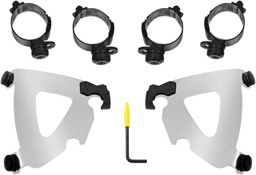Memphis Shades - Memphis Shades Trigger Lock Mount Kit for Road Warrior Fairing - Polished - MEK2043