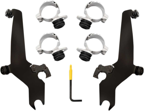 Memphis Shades - Memphis Shades Quick Change Mount Kit for Sportshield Windshields - Black - MEB2018