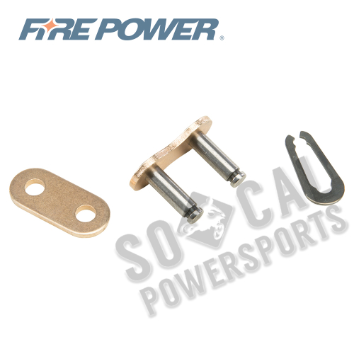 Fire Power - Fire Power Clip Master Link for 420 Standard Chain - Gold - 420FPS-SPJ/G