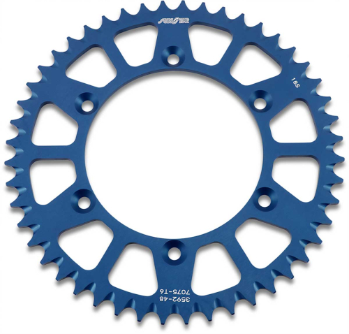 Sunstar - Sunstar Works Triplestar Aluminum Rear Sprocket - 48T - Blue - 5-359248BL