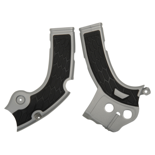 Acerbis - Acerbis X-Grip Frame Guards - Silver/Black - 2640271015