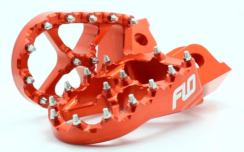 Flo Motorsports - Flo Motorsports Pro Series Foot Pegs - Orange - FPEG-795-2 ORG