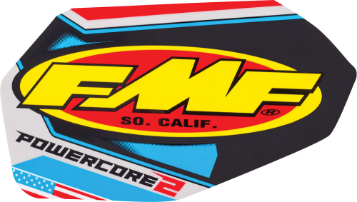 FMF Racing - FMF Racing Muffler & Silencer Replacement Decal - 2 Stroke - Power Core 2 Patriotic - 012694