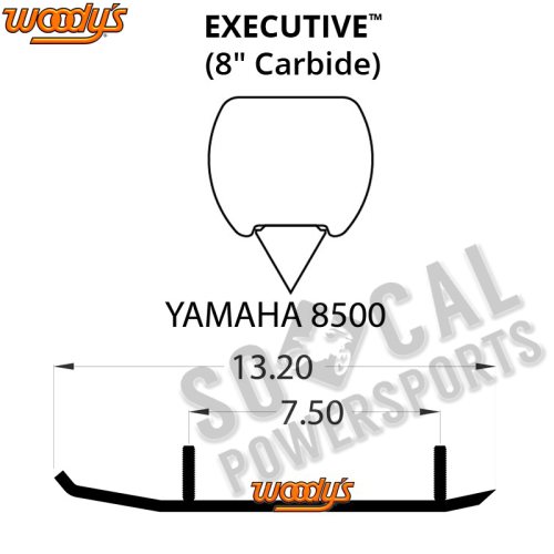 Woodys - Woodys Executive Series Flat-Top Carbide Runners - WYV-8500