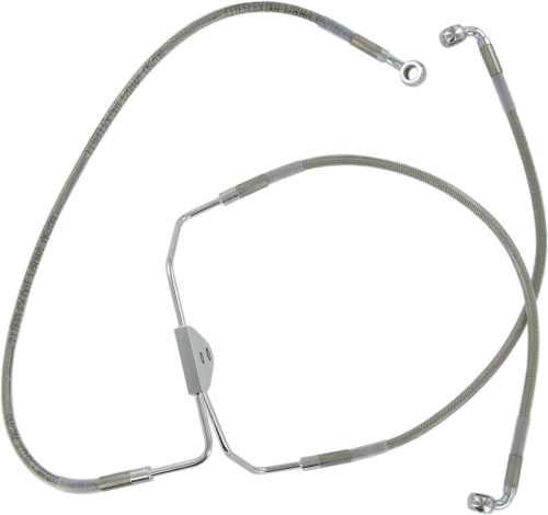Drag Specialties - Drag Specialties Standard Length Front Stainless Steel Brake Line Kit - Clear - 620085