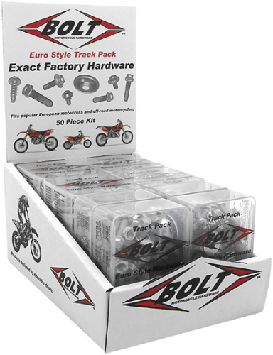 Bolt MC Hardware - Bolt MC Hardware Euro Style Track Pack - 6 Pack - 2004-6EU