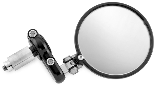 PSR - PSR Folding Bar End Mirror - Universal - Black - FRANCO-BLK