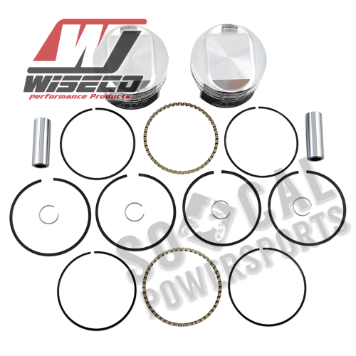 Wiseco - Wiseco K Piston Kit (73ci., Domed) - Standard Bore 3.498in., 10.5:1 Compression - K1746