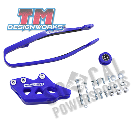 T.M. Designworks - T.M. Designworks Dirt Cross Multi-Purpose Chain Slide-N-Guide Kit FE1 Guide - Blue - YCP-OR2-BU