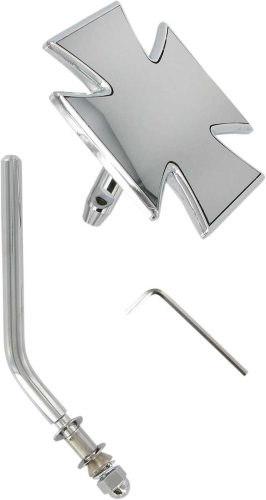 Drag Specialties - Drag Specialties Maltese Mirror - Round Stem - 60-6009-SC4