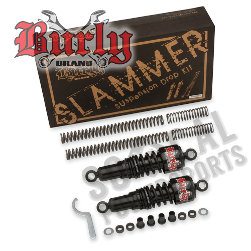 Burly Brand - Burly Brand Slammer Suspension Drop Kit - Chrome - B28-1002