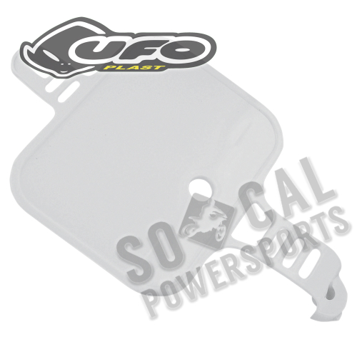 UFO Plastics - UFO Plastics Front Number Plate - White - HO03642-041