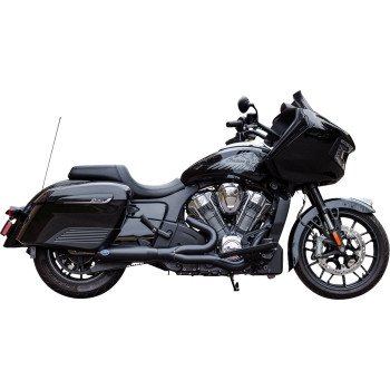 S&S Cycle - S&S Cycle Qualifier 2-Into-1 Exhaust Systems - Race Only - Guardian Black - 550-1084