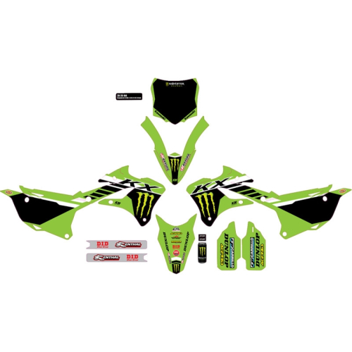 DCOR - DCOR Monster Energy Complete Graphics Kit - Black Background - 20-20-144