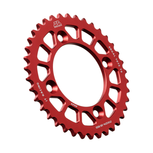 JT Sprockets - JT Sprockets RaceLite Aluminum Rear Sprocket - 38T - Red - JTA1214.38RED