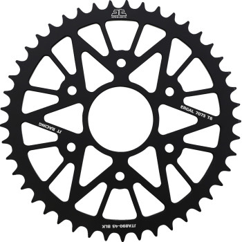 JT Sprockets - JT Sprockets Racelite Aluminium Rear Sprocket - 44T - Black - JTA890.44BLK