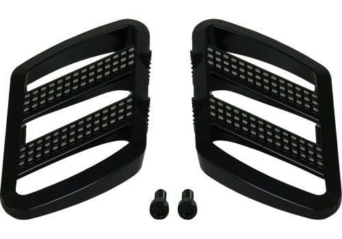 Show Chrome - Show Chrome Combat Floorboards - Driver - Black with Contrast Cut - 41-426