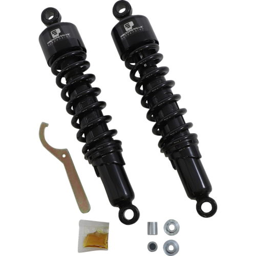 Progressive Suspension - Progressive Suspension 412 Series Magnum Steel Spring 14.25in. Shock - Black - 412-4273B