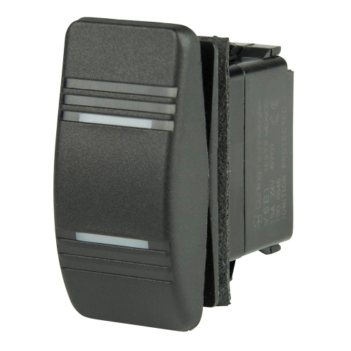 BEP Marine - BEP SPDT Contura Switch - 2-Amber LEDs - ON/OFF/ON