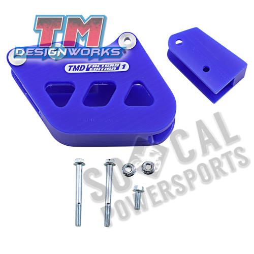 T.M. Designworks - T.M. Designworks Factory Edition 1 Rear Chain Guide - Blue - RCG-SMX-BU