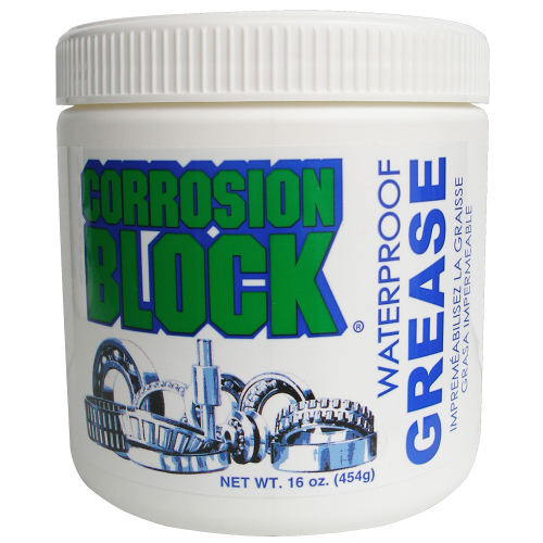 Corrosion Block - Corrosion Block High Performance Waterproof Grease - 16oz Tub - Non-Hazmat, Non-Flammable &amp; Non-Toxic