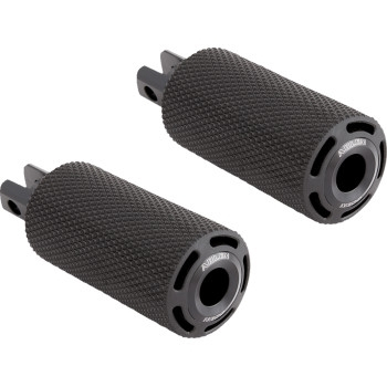 Arlen Ness - Arlen Ness Cush Footpegs - Black - 400-032