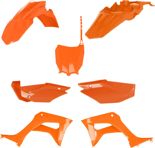 Acerbis - Acerbis Full Plastic Kit - Orange - 2861935226