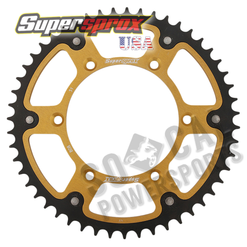 Supersprox - Supersprox Stealth Rear Sprocket - 51T - RST-808-51-GLD