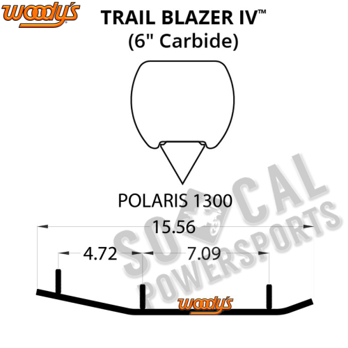 Woodys - Woodys Trail Blazer IV Flat-Top Carbide Runners - TPI4-1300