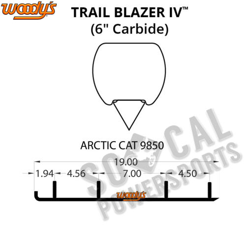 Woodys - Woodys Trail Blazer IV Flat-Top Carbide Runners - TAT4-9850