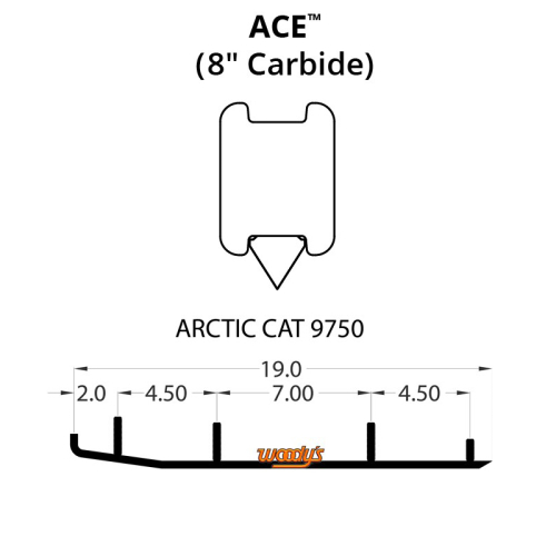 Woodys - Woodys Ace Flat-Top Carbide Runners - AA8-9750
